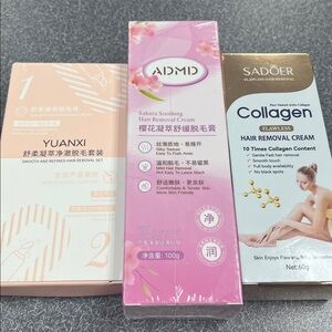 Hair Removal set of three F44 price firm no offers